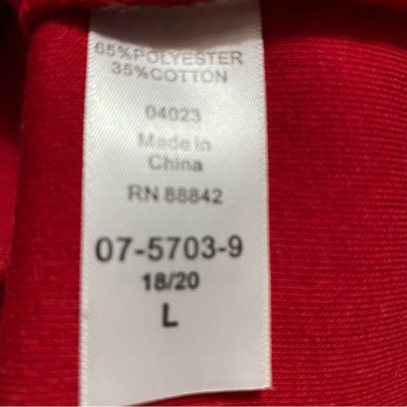 Roaman’s Soft Cozy Holiday Tunic Top L 18-20 - Picture 4 of 4